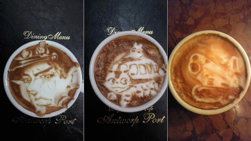 Illustration for article titled This Guy's Geeky Latte Art Will Blow Your Mind